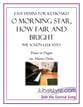 O Morning Star, How Fair and Bright piano sheet music cover